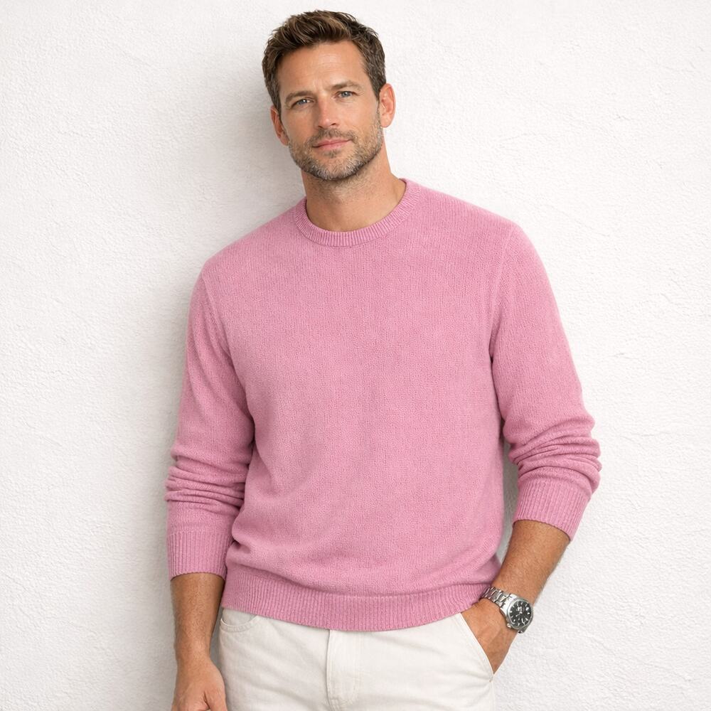 Todd Snyder Cotton knit Crew Sweater in Pink size Large